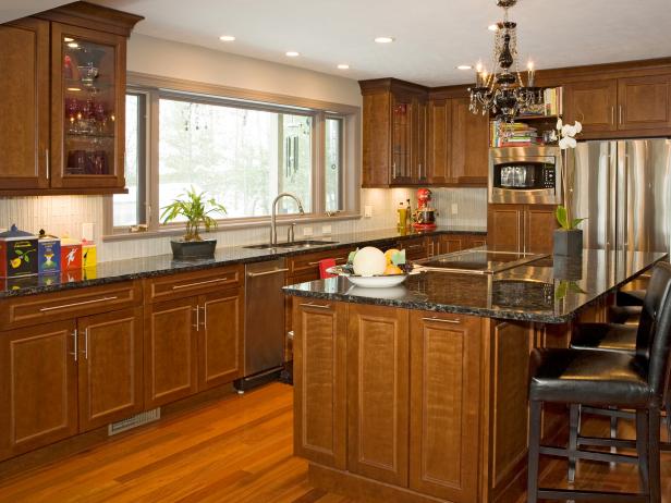 Kitchen Kitchen Ideas Cherry Cabinets Best Kitchen Ideas With