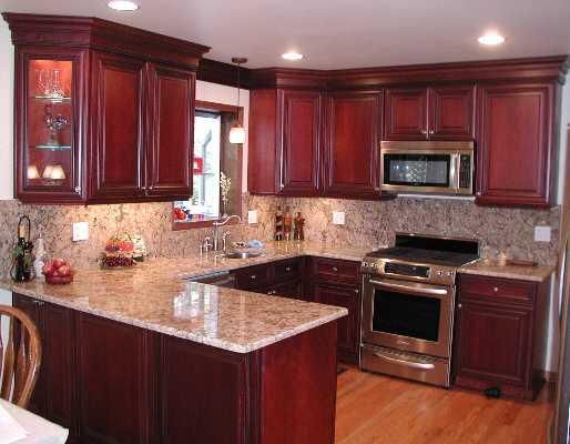 Kitchen Kitchen Ideas Cherry Cabinets Best Kitchen Ideas With