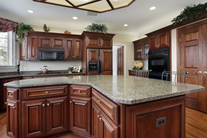 Kitchen Kitchens With Black Cabinets And Appliances Nice On
