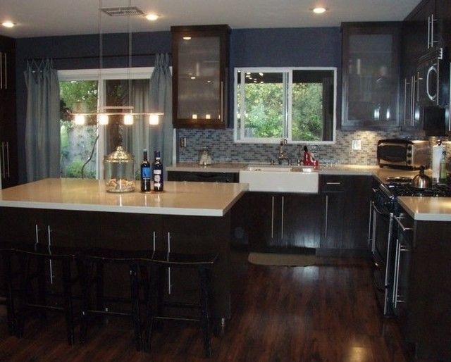 Kitchen Kitchens With Dark Cabinets And Dark Floors Kitchens With