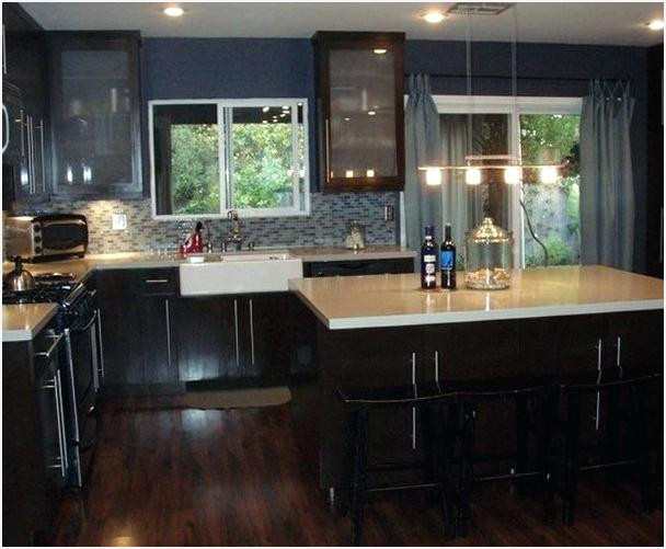 Kitchen Kitchens With Dark Cabinets And Dark Floors Kitchens With