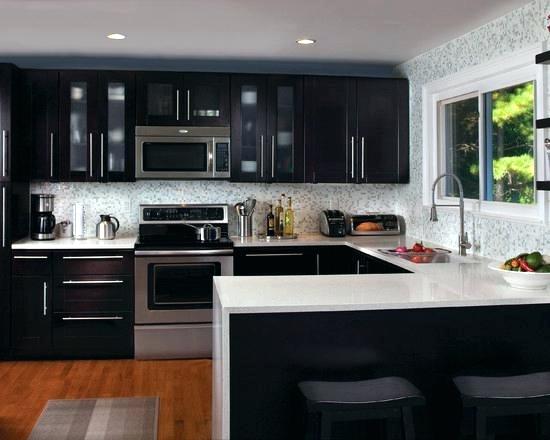 Kitchen Kitchens With Dark Cabinets And Light Countertops Modern