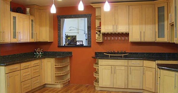 Kitchen Maple Kitchen Cabinets And Wall Color Amazing On Best