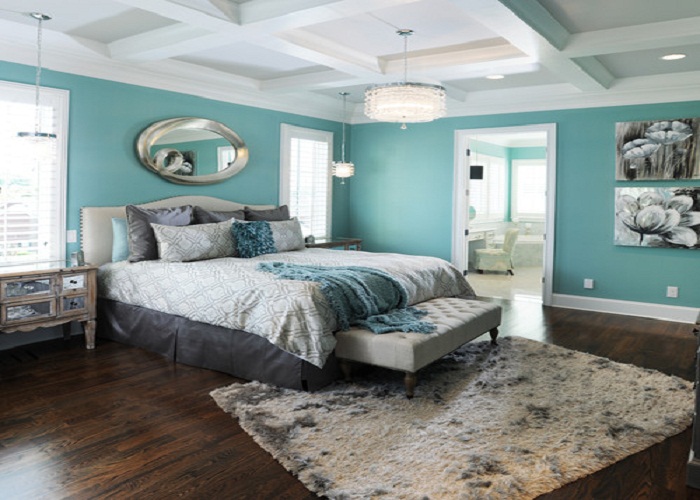 Bedroom Modern Blue Master Bedroom Modern Blue Master