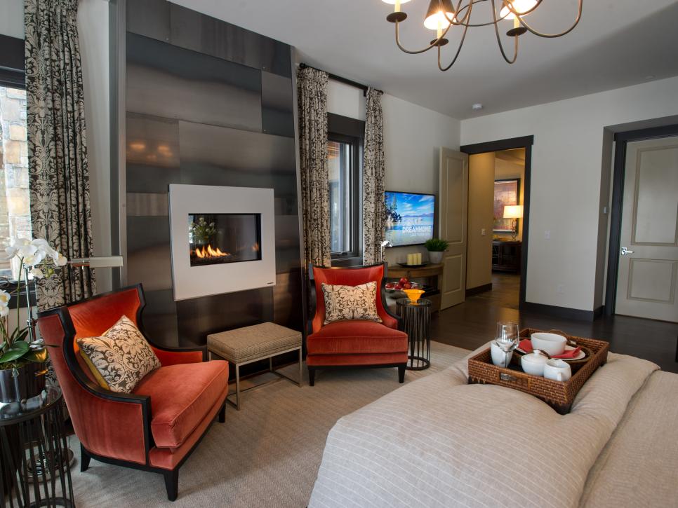 Bedroom Modern Master Bedroom With Fireplace Unique On