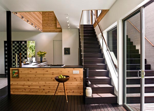 Kitchen Modern White Kitchen Wood Floor Perfect On In With Floors