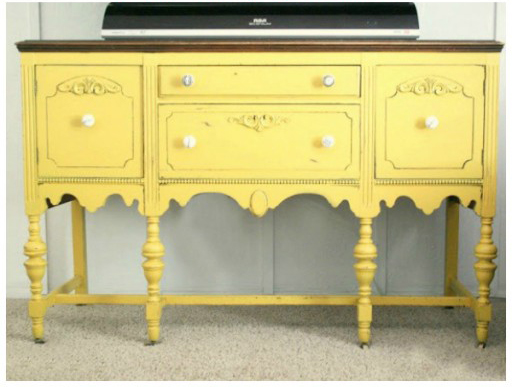 Furniture Mustard Yellow Furniture Lovely On With Regard To Buffet