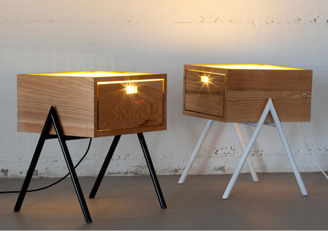 night stand with light