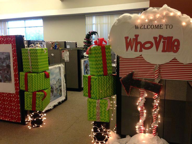 Office Office Decoration Ideas For Christmas Plain On Throughout