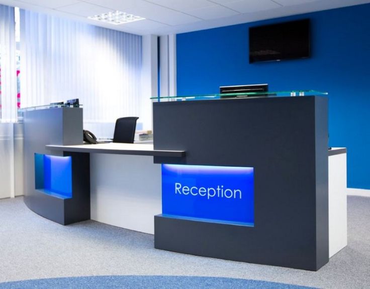 Office Office Reception Counter Stylish On Inside Modern Front