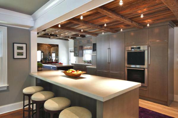 Interior Open Beam Ceiling Lighting Creative On Interior
