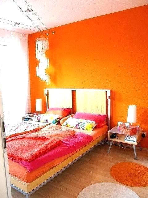 Bedroom Orange Bedroom Colors Modest On Throughout 22