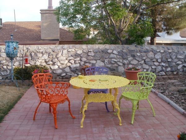 Furniture Painted Metal Patio Furniture Astonishing On Pertaining To Painting Ideas For Garden Arts 4 Painted Metal Patio Furniture