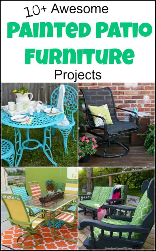 Furniture Painted Metal Patio Furniture Stylish On With Regard To Painting Outdoor For A Beautiful Quick Update 15 Painted Metal Patio Furniture