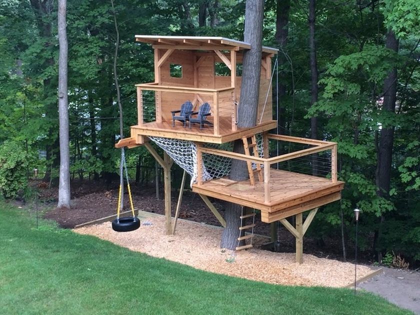 Other Simple Kids Tree House Delightful On Other With Fort Ladder
