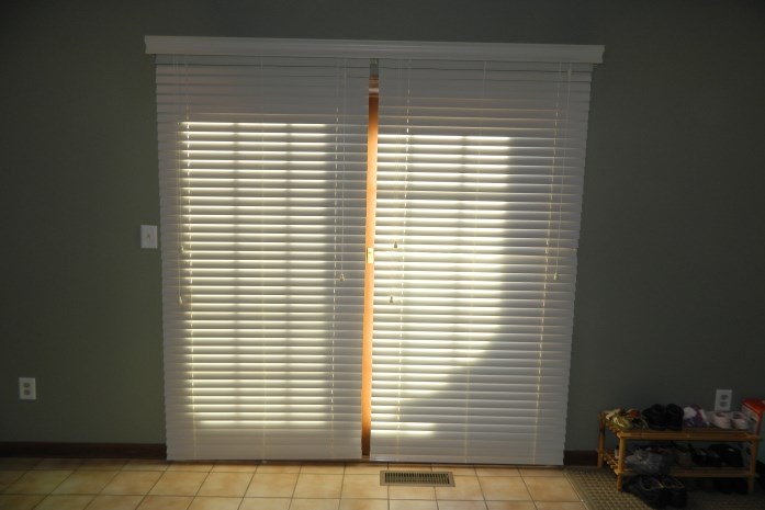 Interior Sliding Door Wood Blinds Brilliant On Interior In