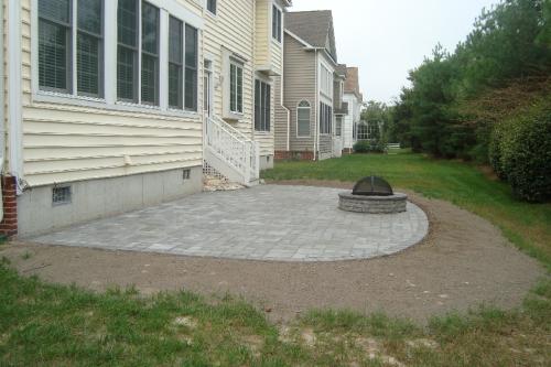 Other Square Paver Patio With Fire Pit Simple On Other Pertaining
