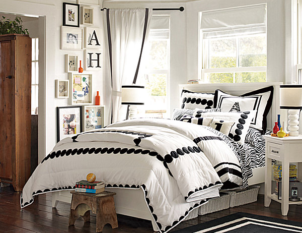 Bedroom Teen Bedroom Ideas Black And White Black And White