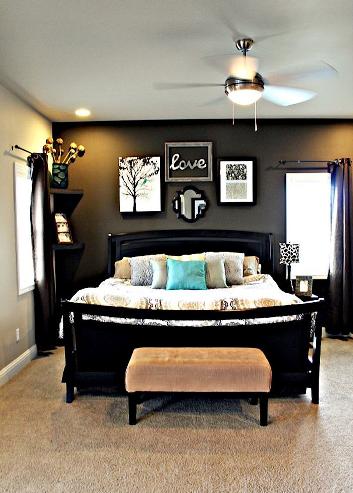 Furniture Wall Color For Black Furniture Creative On Bedroom Paint