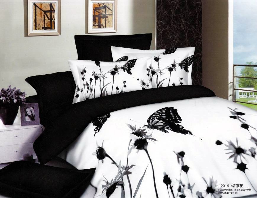 Bedroom White And Black Bed Sheets Black And White Geometric Bed