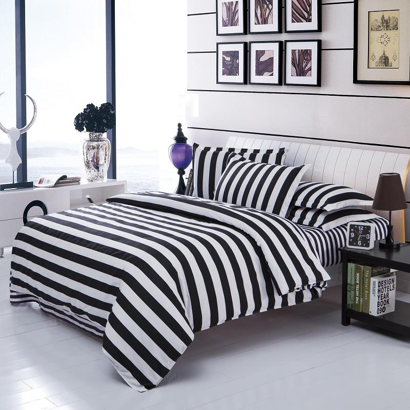 Bedroom White And Black Bed Sheets Black And White Geometric Bed
