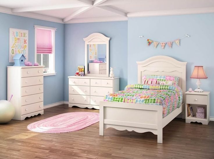 white bedroom set for girl