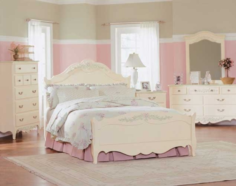 girls white bedroom set