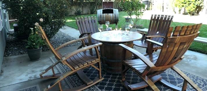 Furniture Wine Barrel Outdoor Furniture Modern On For Whiskey Fire