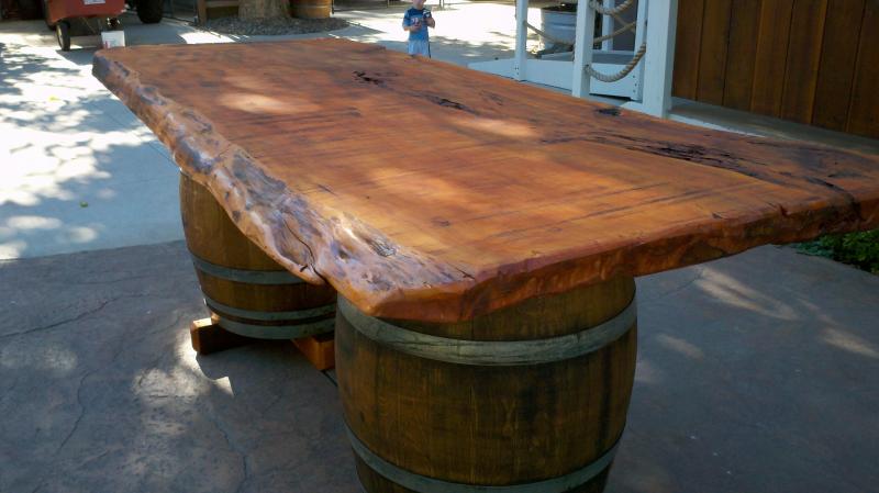 Furniture Wine Barrel Outdoor Furniture Imposing On Inside Ideas