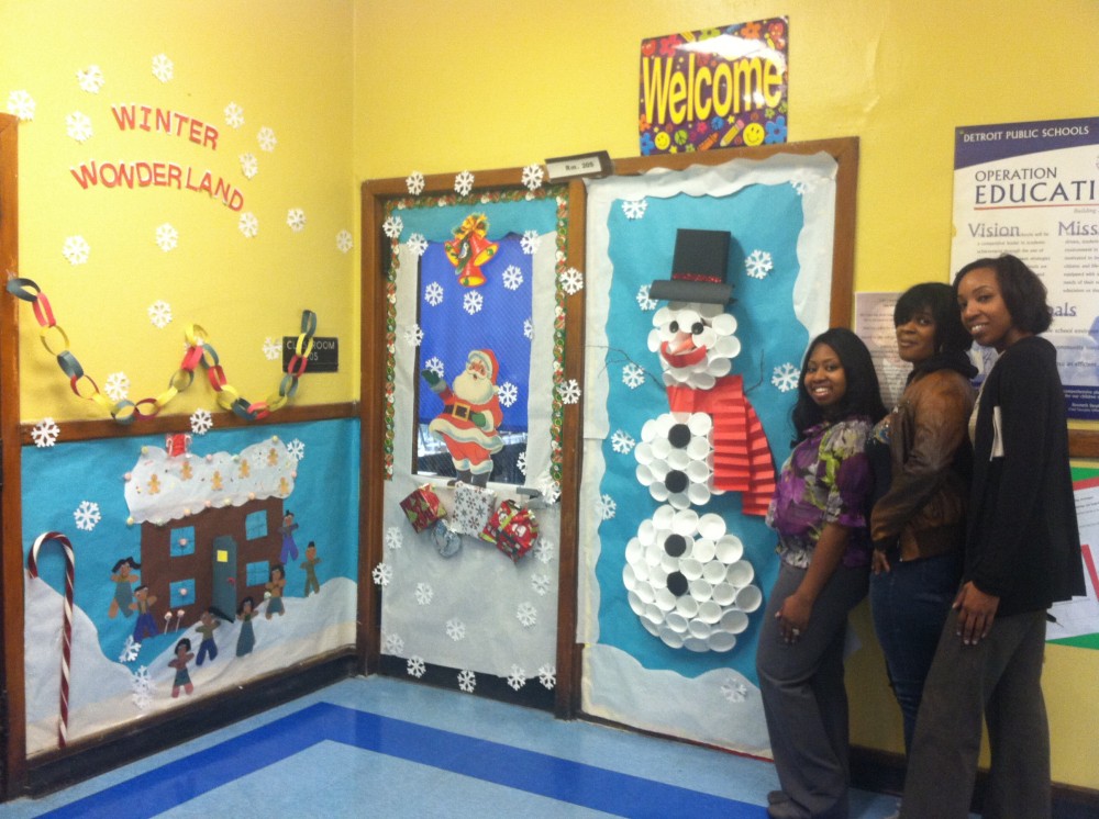 Furniture Winter Door Decorating Contest Winter Wonderland Door