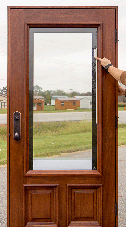 Interior Wood Door Blinds Excellent On Interior Regarding
